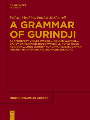 cover image of A Grammar of Gurindji
